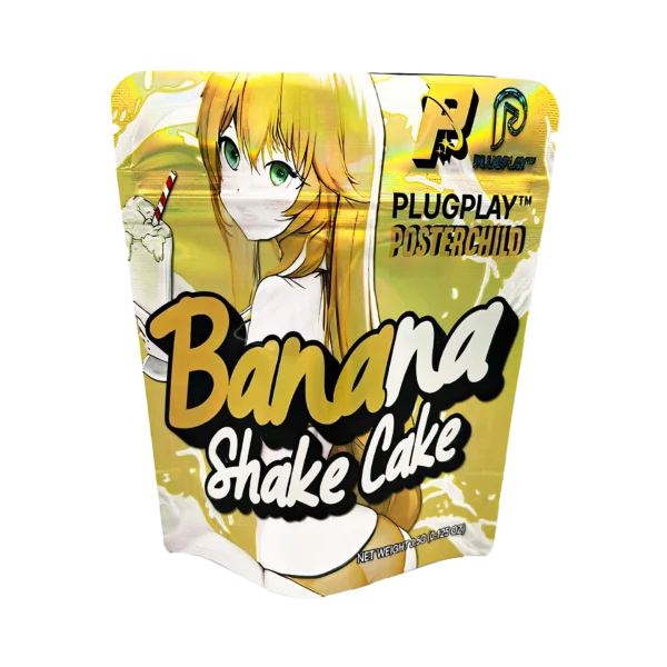 3.5 Gram Mylar Bag – Premium Smell-Proof Flower Packaging - Banana Shake Cake (50 Count) MB-35G-037