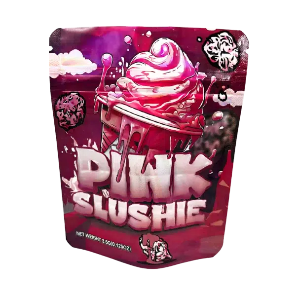 3.5 Gram Mylar Bag – Premium Smell-Proof Flower Packaging - Pink Slushie (50 Count) MB-35G-042