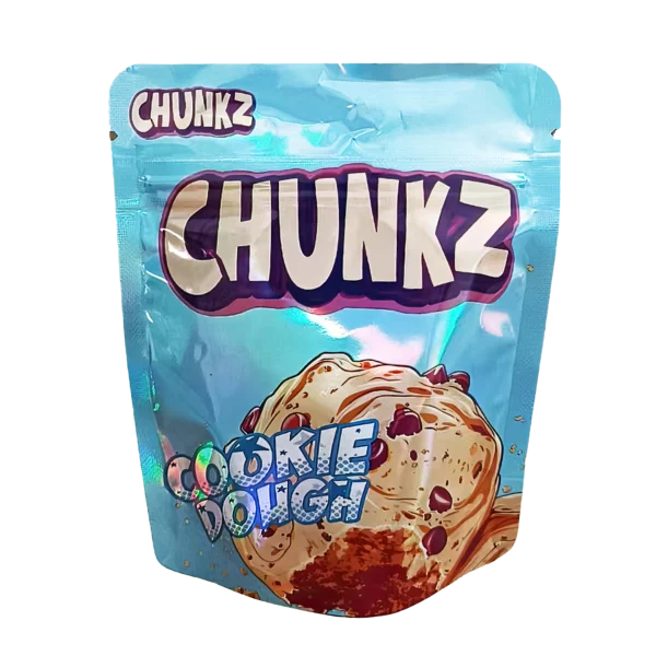 3.5 Gram Mylar Bag – Premium Smell-Proof Flower Packaging - Chunkz Cookie Dough (50 Count) MB-35G-052