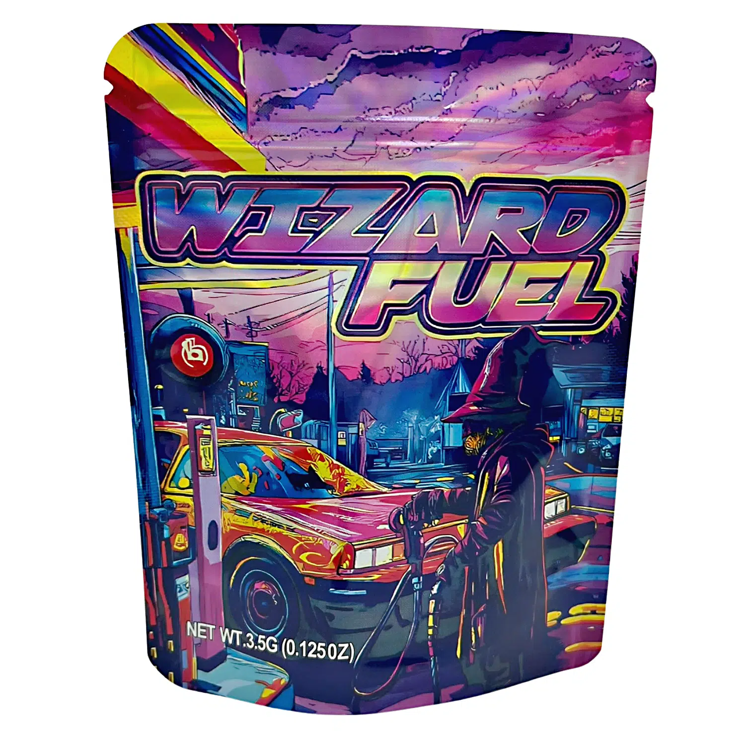 3.5 Gram Mylar Bag – Premium Smell-Proof Flower Packaging – Wizard Fuel (50 Count) MB-35G-074