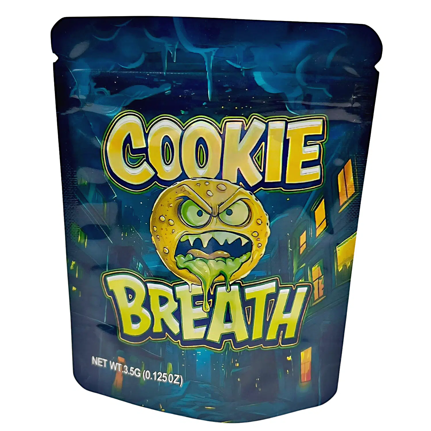 3.5 Gram Mylar Bag – Premium Smell-Proof Flower Packaging – Cookie Breath (50 Count) MB-35G-080