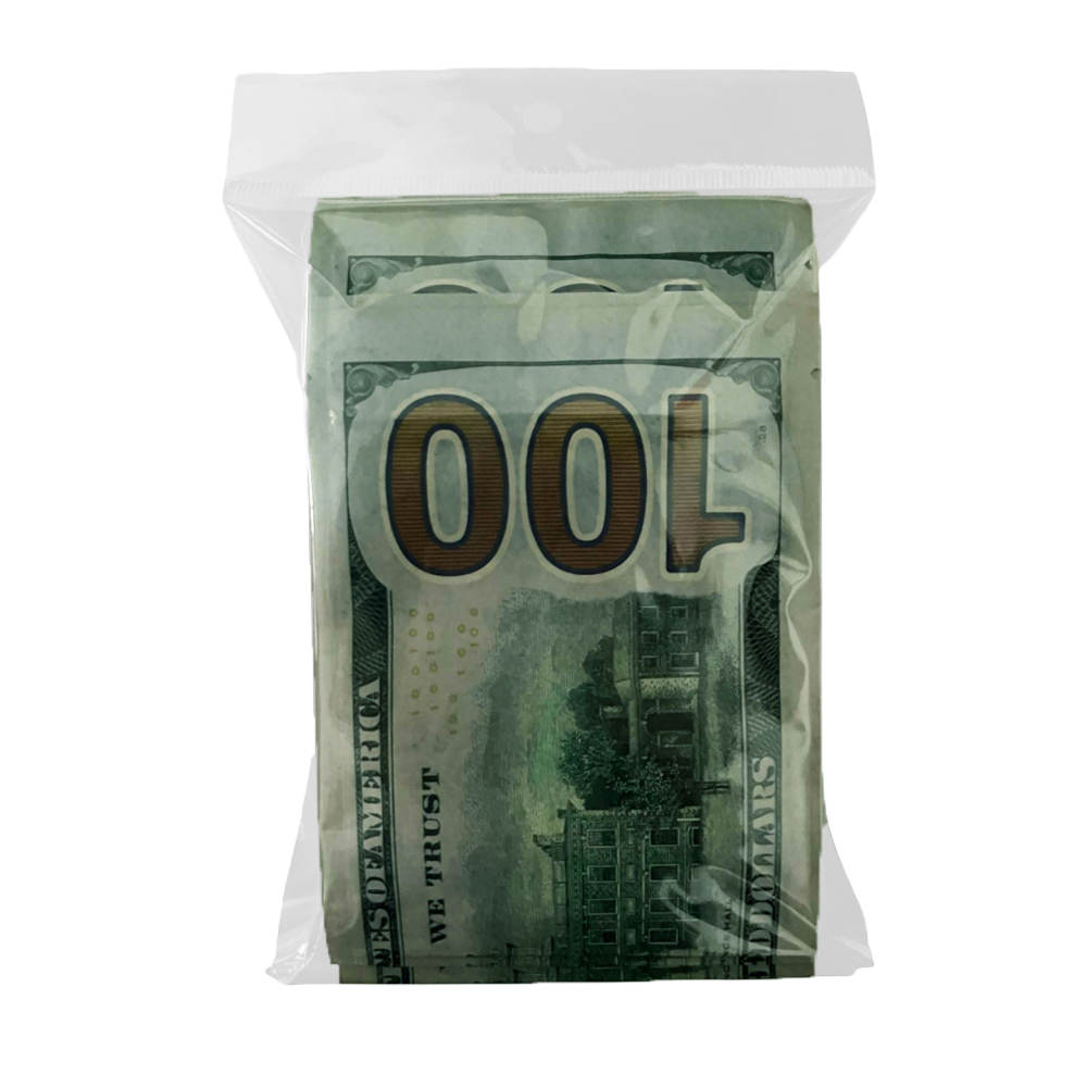 3.5 Gram Money Mylar Bag – Premium Smell-Proof Packaging - Hundred Dollar Bill New (50 Count) MMB-35G-006 - Image 7