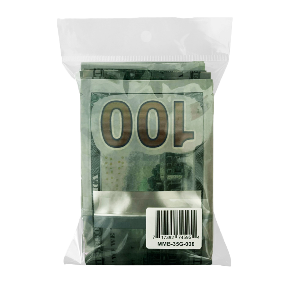 3.5 Gram Money Mylar Bag – Premium Smell-Proof Packaging - Hundred Dollar Bill New (50 Count) MMB-35G-006 - Image 8