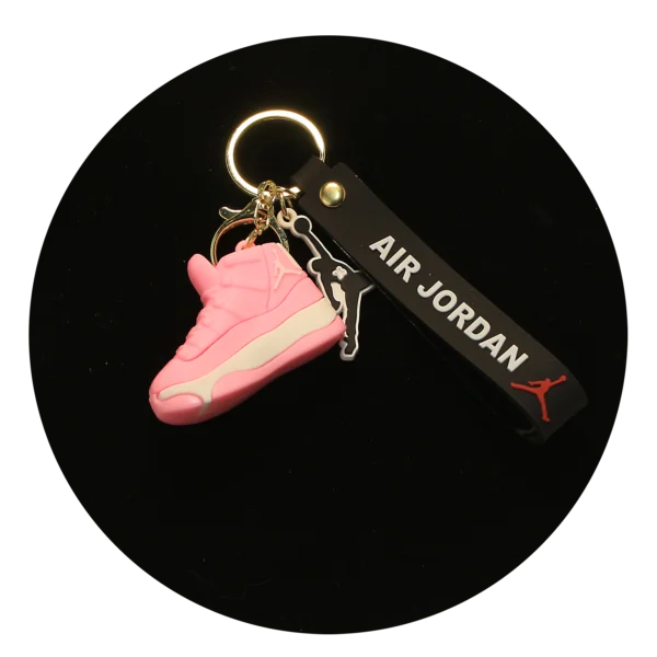 NK-SB-001 - Keychain Silicone Band - Air Jordan Shoe (Pink)