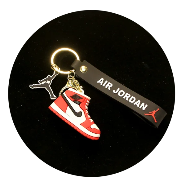 NK-SB-016 - Keychain Silicone Band - Air Jordan Shoe (Red Nike)