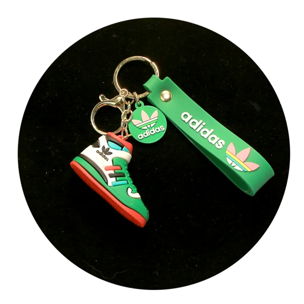NK-SB-018 - Keychain Silicone Band - Adidas Shoe (Green)