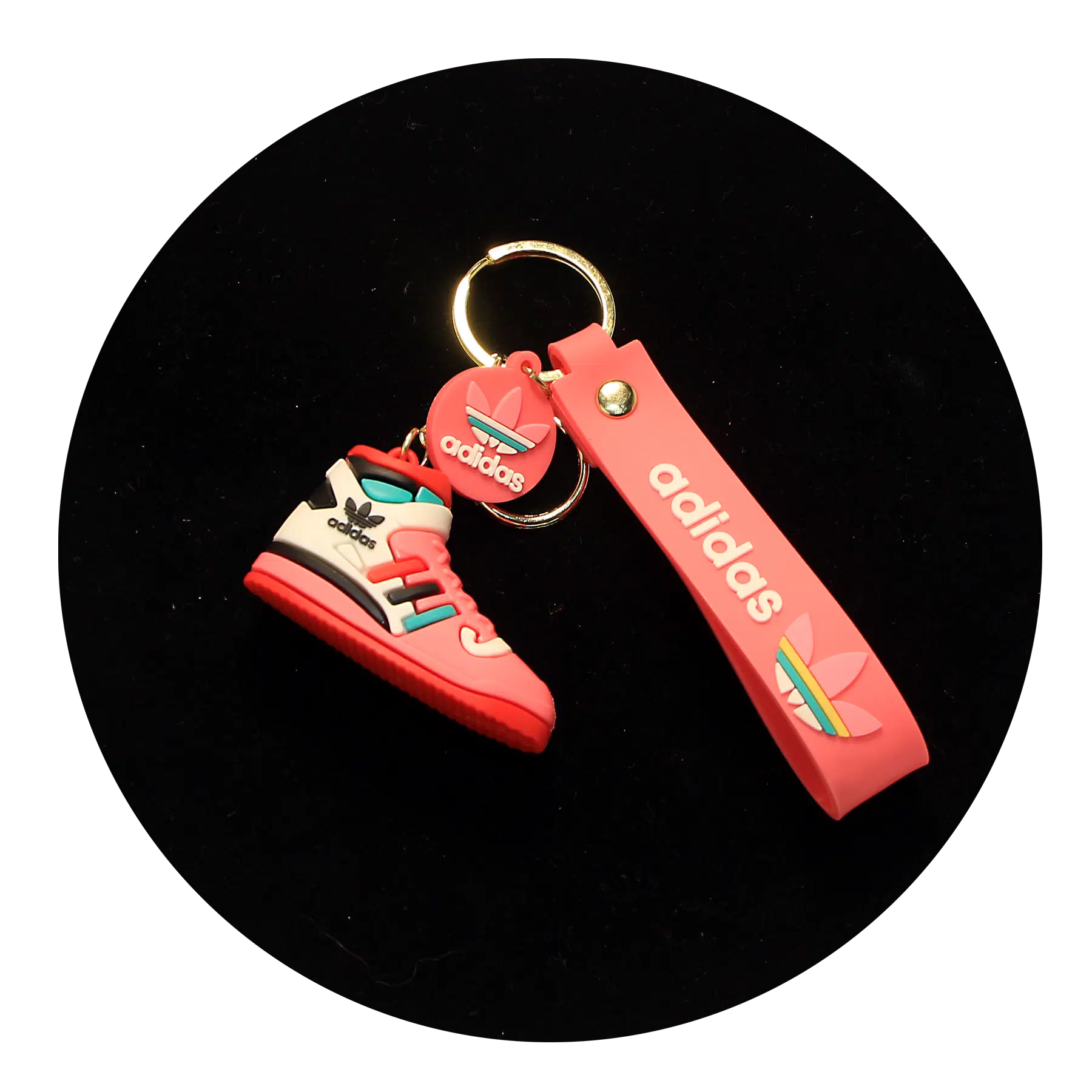 NK-SB-019 – Keychain Silicone Band – Adidas Shoe (Red)