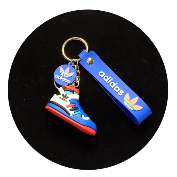 NK-SB-020 - Keychain Silicone Band - Adidas Shoe (Blue)