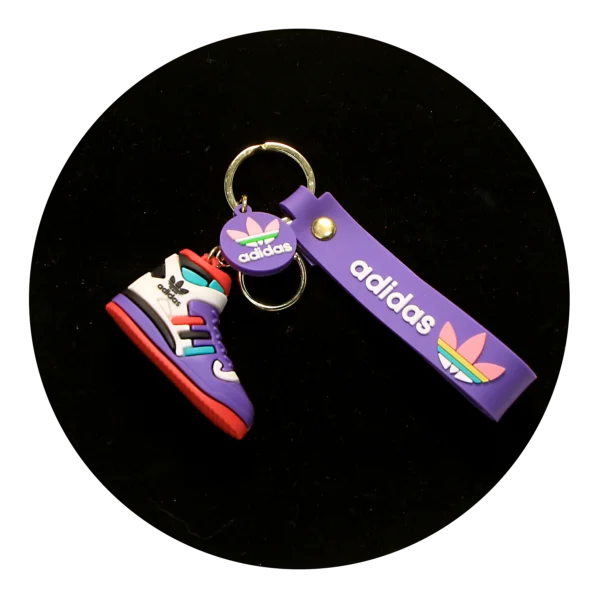 NK-SB-021 - Keychain Silicone Band - Adidas Shoe (Purple)