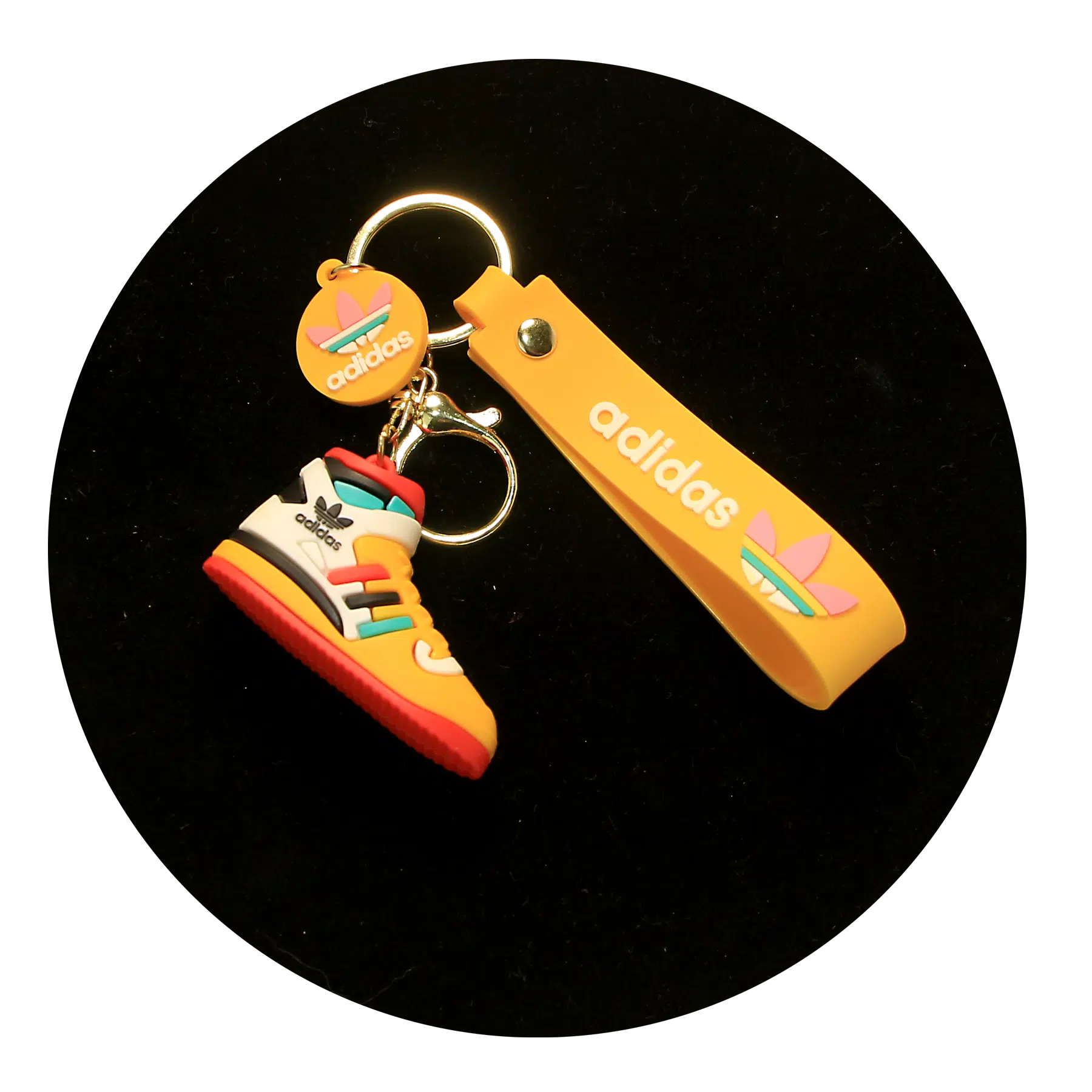 NK-SB-022 – Keychain Silicone Band – Adidas Shoe (Yellow)