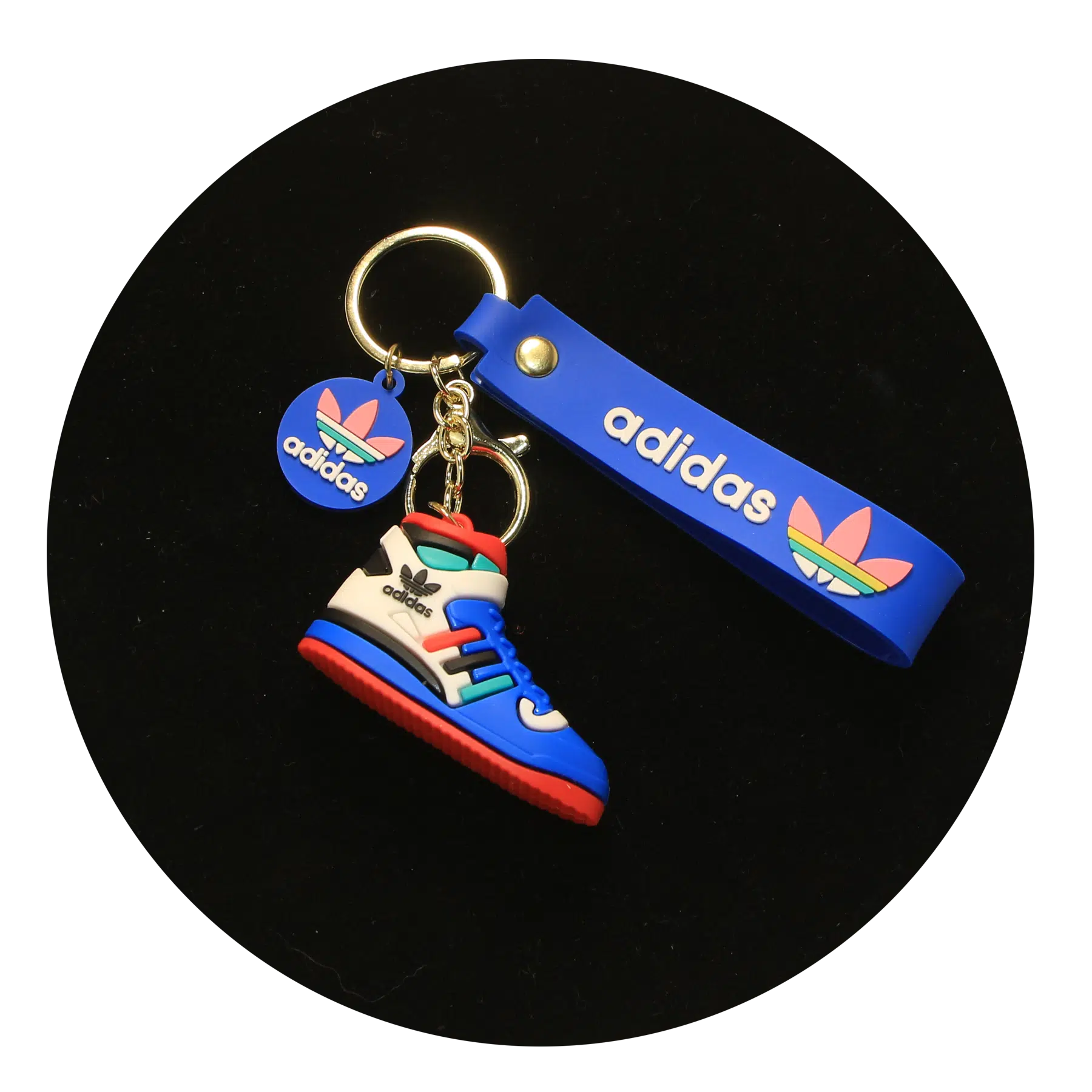 NK-SB-023 – Keychain Silicone Band – Adidas Shoe (Royal Blue)