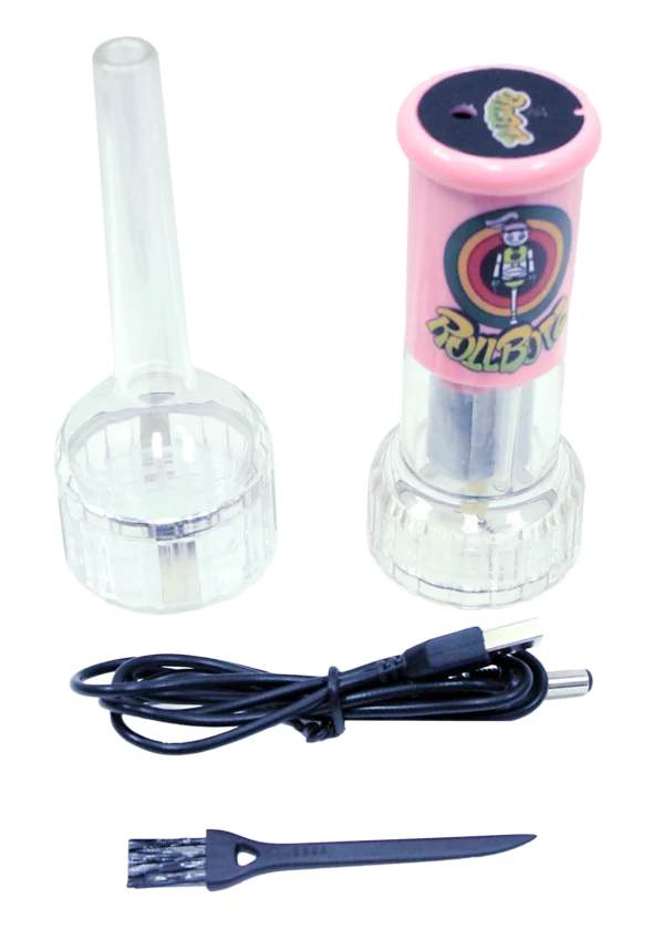 REG-PNK-003 - RollBotz – Electric Grinder & Cone Filler in One (Pink)
