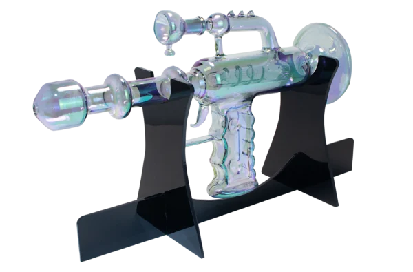 RGG-RBW-001 - Get Lost RayGun Glass Water Pipe (Rainbow) - Image 9