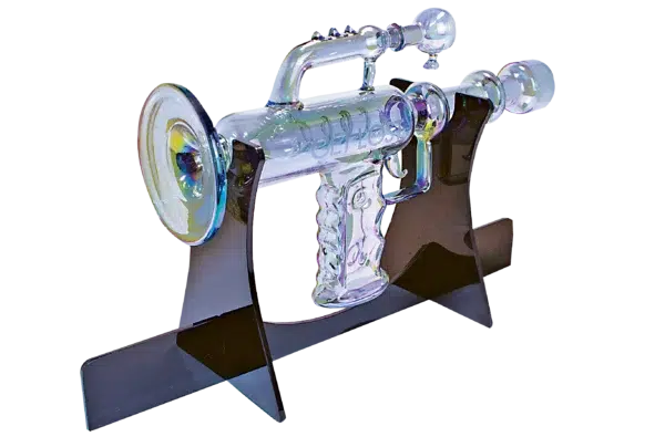 RGG-RBW-001 - Get Lost RayGun Glass Water Pipe (Rainbow) - Image 4