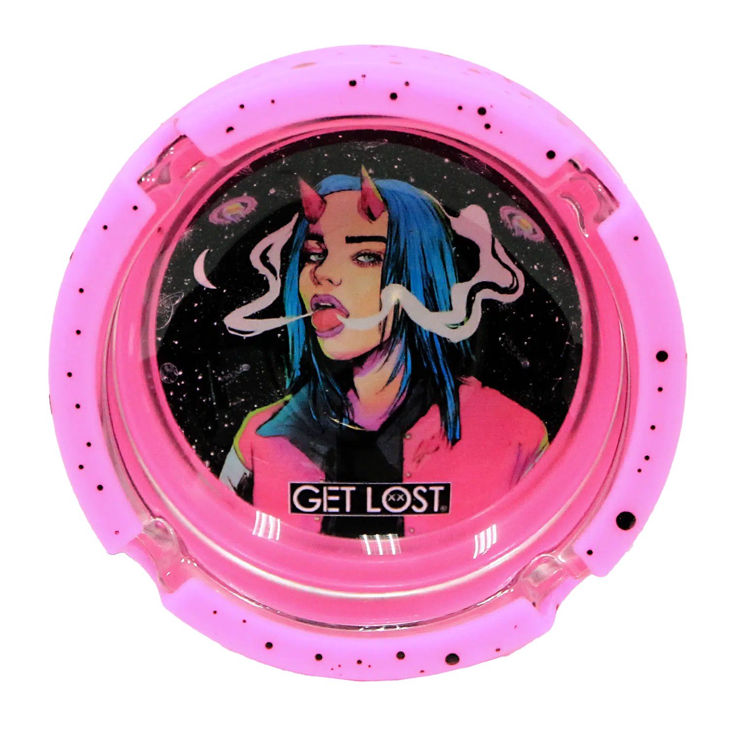 SA-6PK-013 Get Lost Glass Ashtray With Silicone Set 3 (6 Count) - Image 8