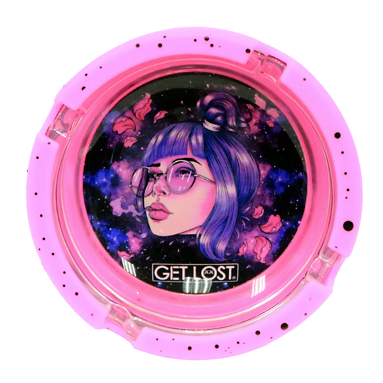 SA-6PK-013 Get Lost Glass Ashtray With Silicone Set 3 (6 Count) - Image 10