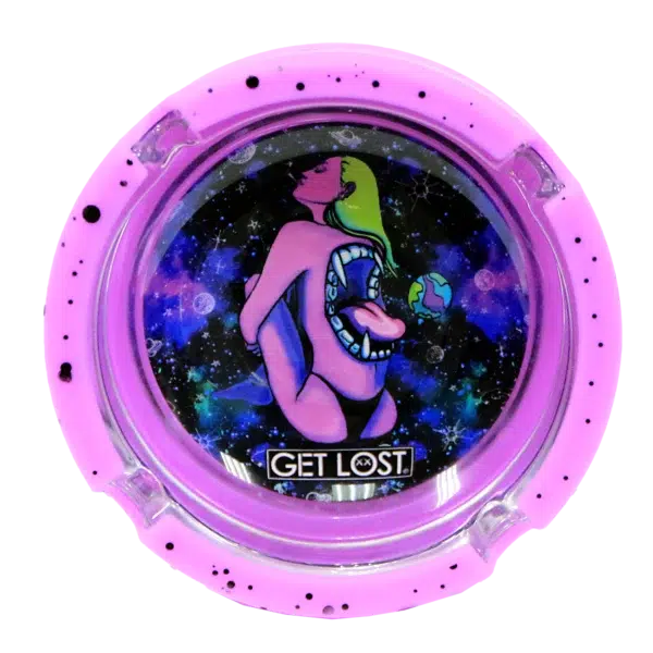 SA-6PK-015 Get Lost Glass Ashtray With Silicone Set5 (6 Count) - Image 6