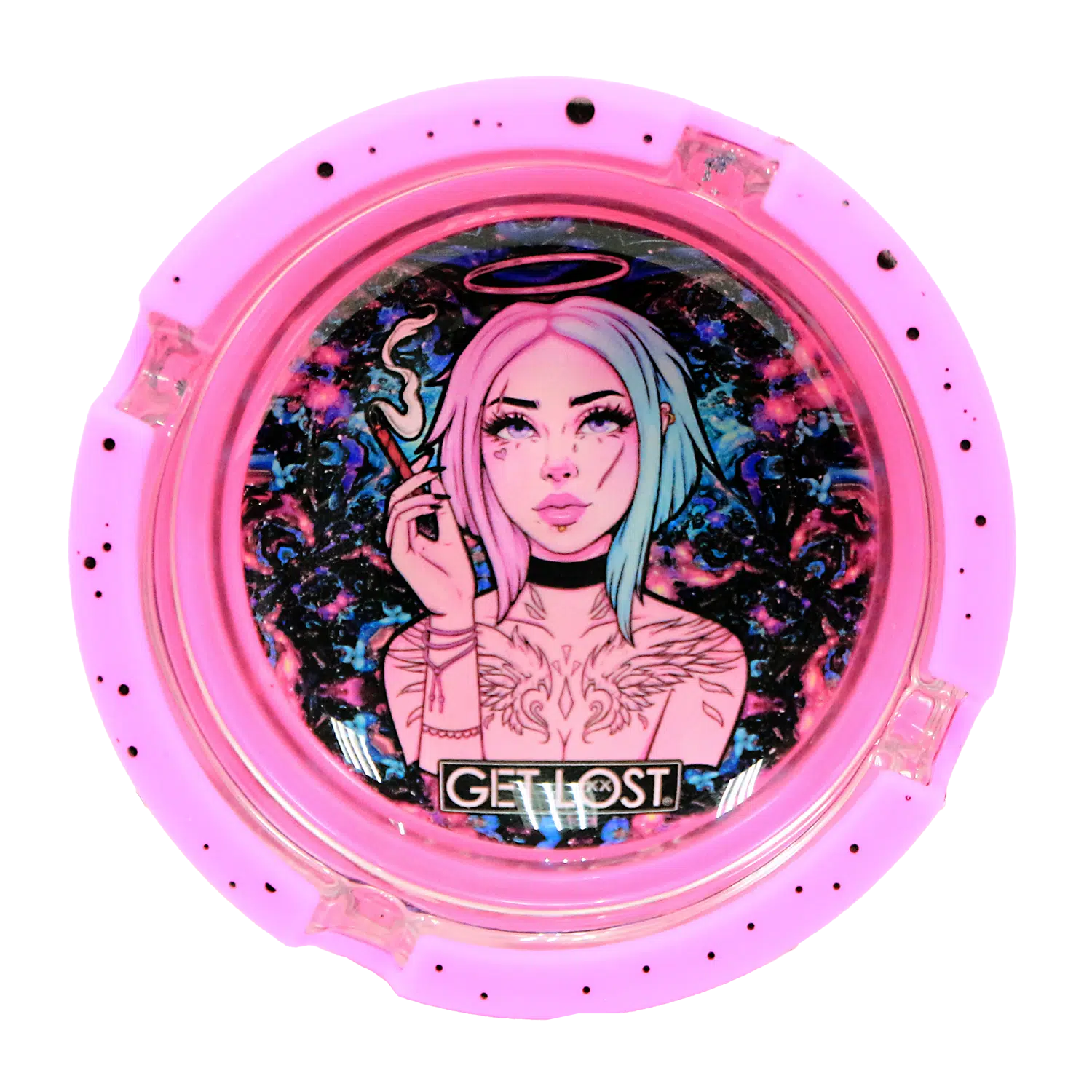 SA-6PK-016 Get Lost Glass Ashtray With Silicone Set6 (6 Count) - Image 5