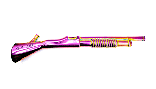 SG-RBW-002 Get Lost - Shotgun Glass Water Pipe (Rainbow) - Image 9