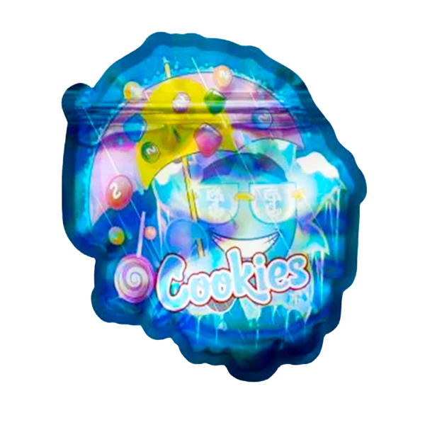 3.5g Shaped Mylar Bag – Premium Smell-Proof Flower Packaging - Cookies (50 Count) SMB-35G-003