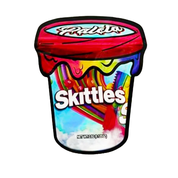 3.5g Shaped Mylar Bag – Premium Smell-Proof Flower Packaging - Skittles (50 Count) SMB-35G-007