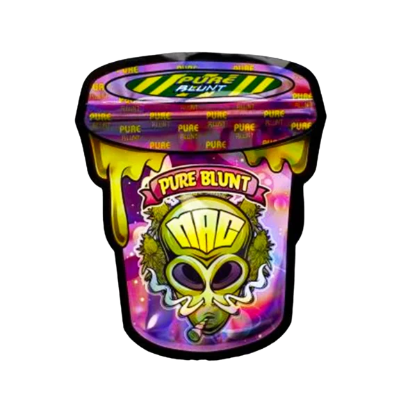 3.5g Shaped Mylar Bag – Premium Smell-Proof Flower Packaging - Pure Blunt Mac (50 Count) SMB-35G-009