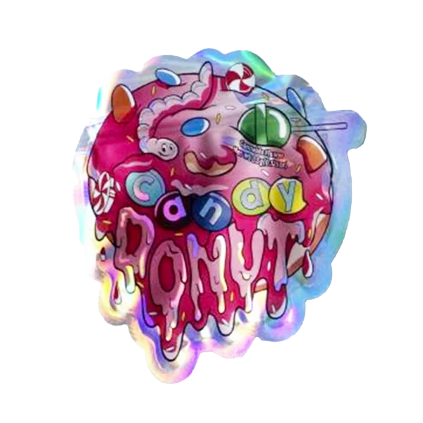 3.5g Shaped Mylar Bag – Premium Smell-Proof Flower Packaging - Candy Donut (50 Count) SMB-35G-016