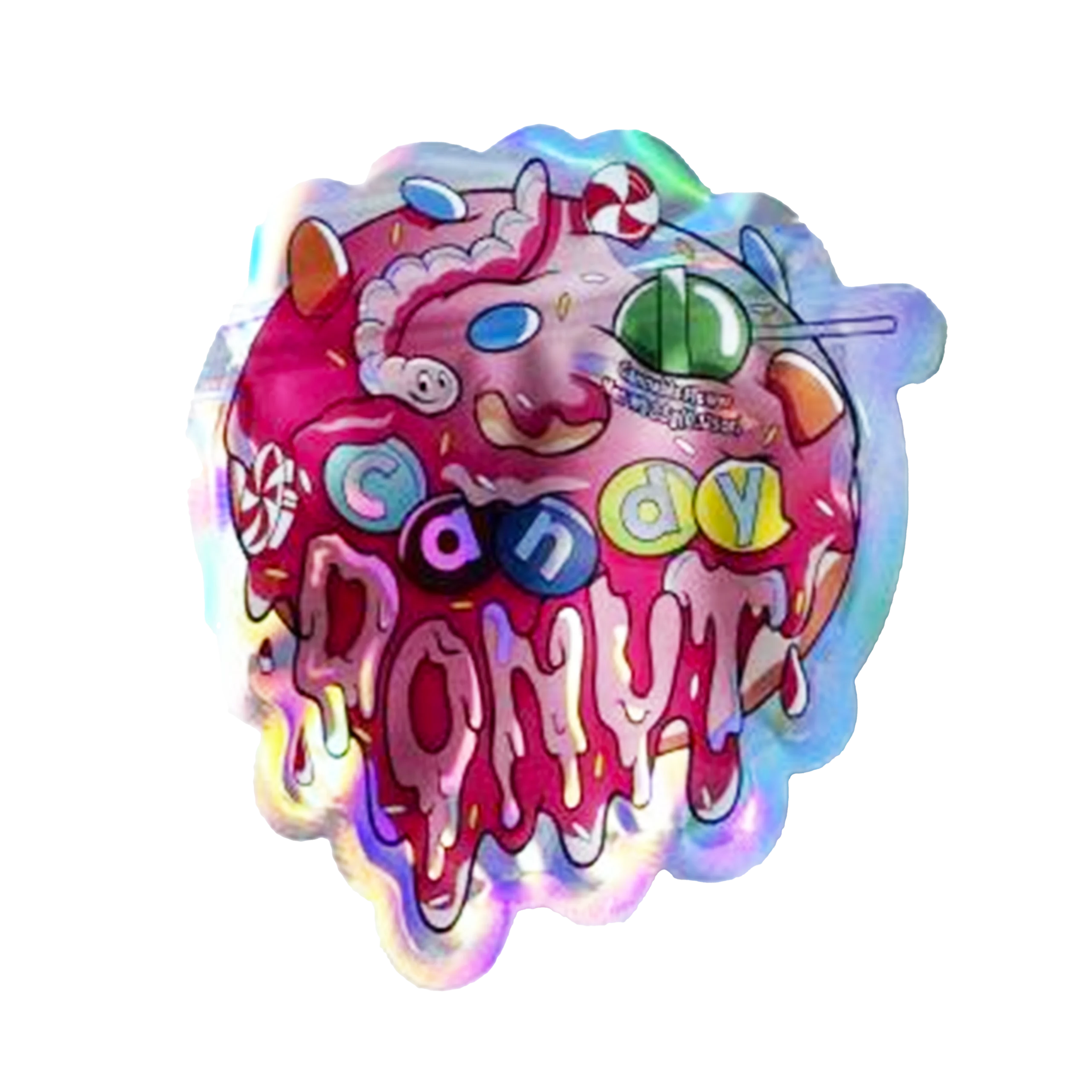 3.5g Shaped Mylar Bag – Premium Smell-Proof Flower Packaging – Candy Donut (50 Count) SMB-35G-016