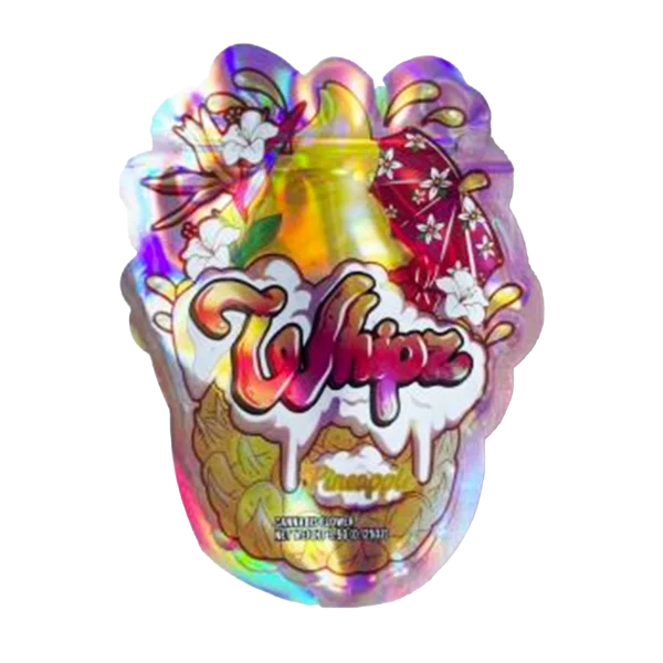 3.5g Shaped Mylar Bag – Premium Smell-Proof Flower Packaging - Whipz (50 Count) SMB-35G-017