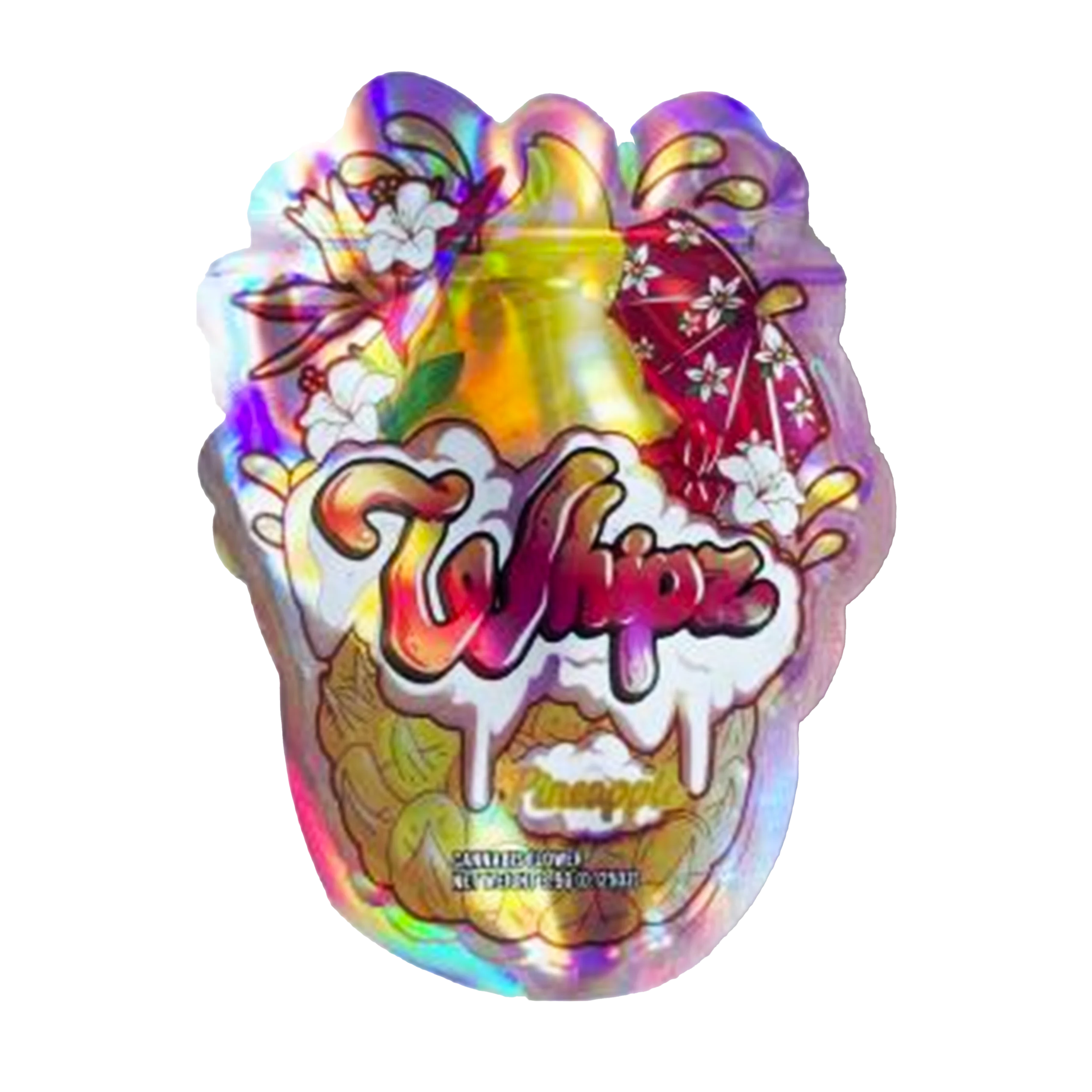 3.5g Shaped Mylar Bag – Premium Smell-Proof Flower Packaging – Whipz (50 Count) SMB-35G-017