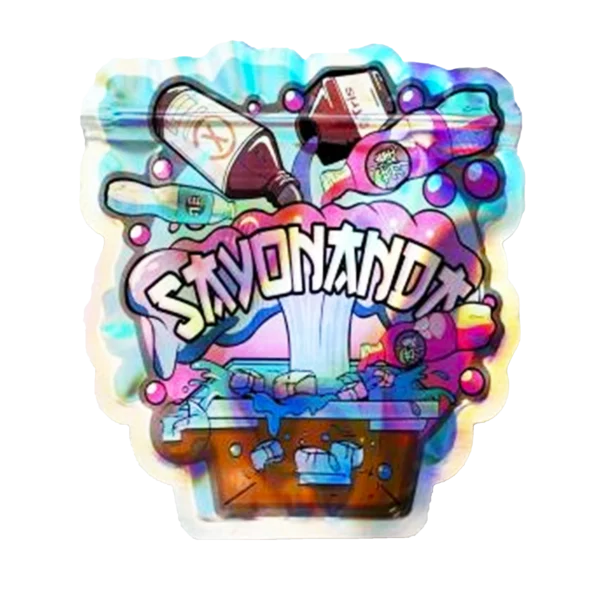 3.5g Shaped Mylar Bag – Premium Smell-Proof Flower Packaging - Sayonanda (50 Count) SMB-35G-021