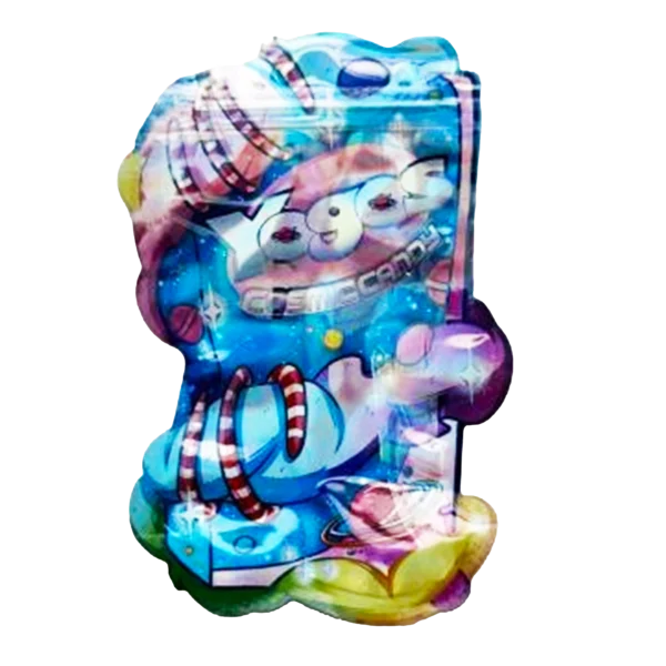 3.5g Shaped Mylar Bag – Premium Smell-Proof Flower Packaging - Yogos Cosmic Candy (50 Count) SMB-35G-028