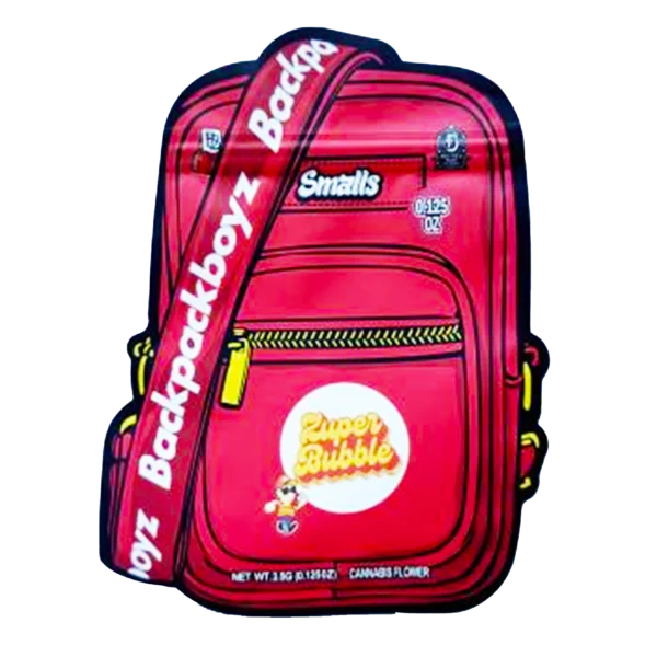 3.5g Shaped Mylar Bag – Premium Smell-Proof Flower Packaging - Backpack Boyz Zuper Bubble (50 Count) SMB-35G-048