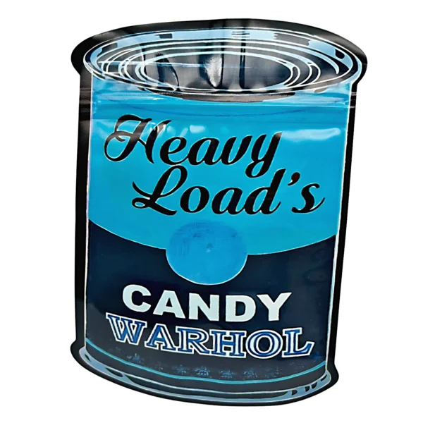 3.5g Shaped Mylar Bag – Premium Smell-Proof Flower Packaging - Heavy Load's Candy Warhol (50 Count) SMB-35G-055