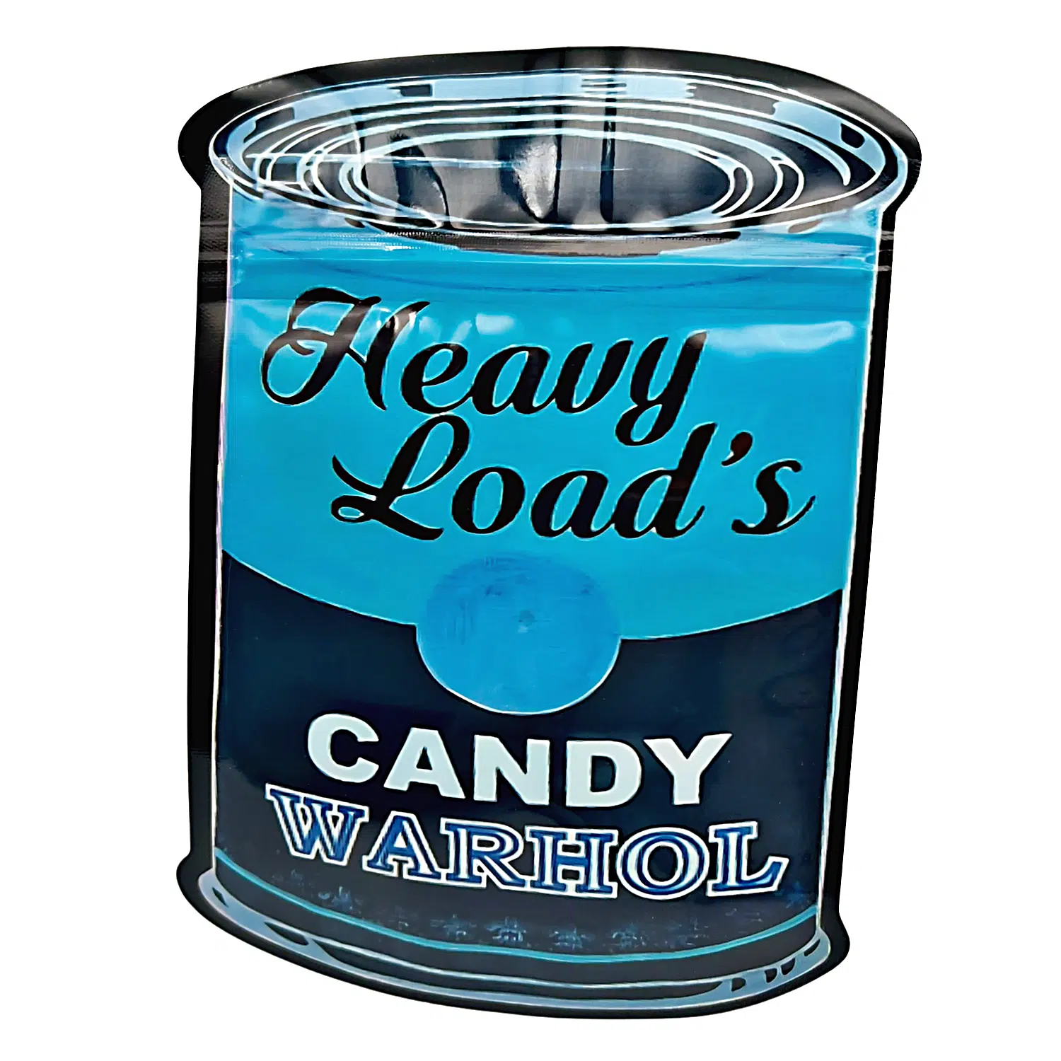 3.5g Shaped Mylar Bag – Premium Smell-Proof Flower Packaging – Heavy Load’s Candy Warhol (50 Count) SMB-35G-055