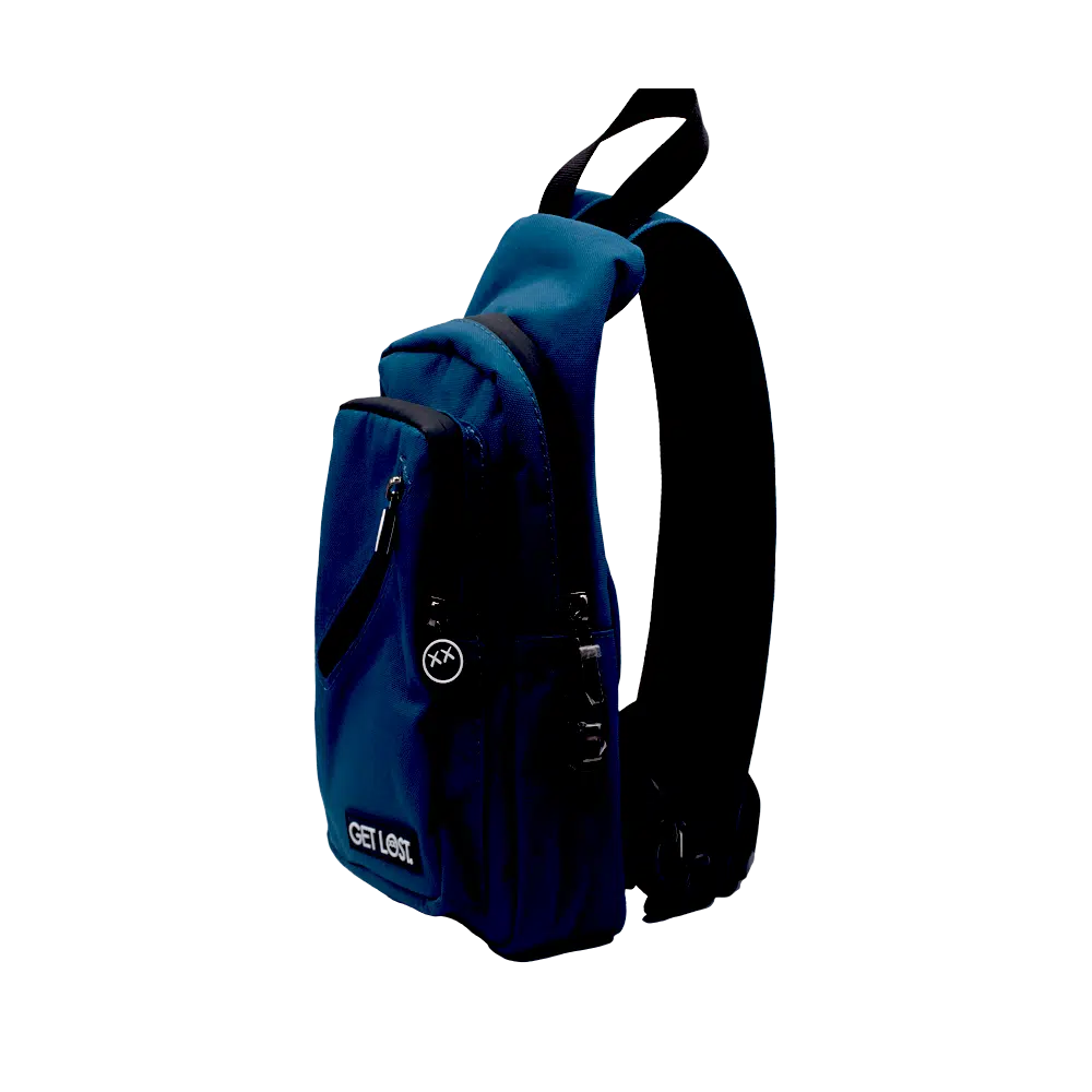 SPCB-BLU-004 Get Lost Smell-Proof Premium Convertible Shoulder Bag/Backpack (Blue) - Image 9