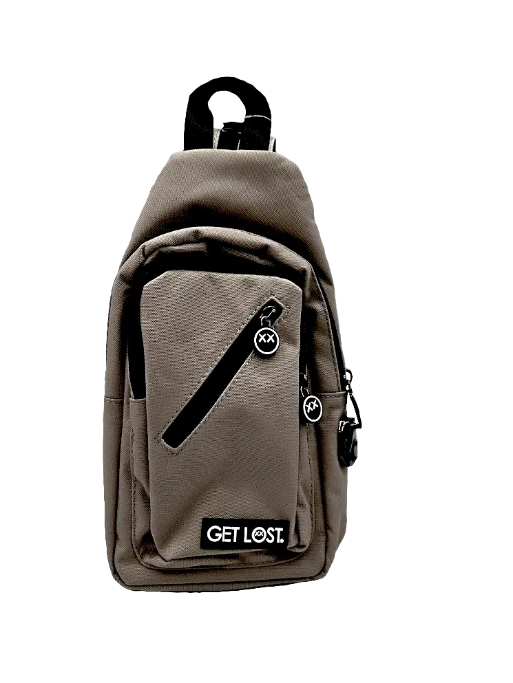 SPCB-GRY-003 Get Lost Smell-Proof Premium Convertible Shoulder Bag/Backpack (Gray)