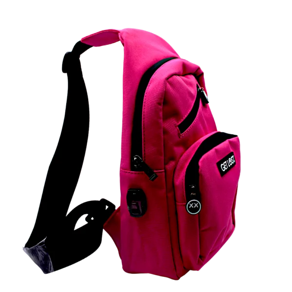 SPBK-PNK-002 Get Lost Smell-Proof Premium Shoulder Bag (Pink) - Image 8