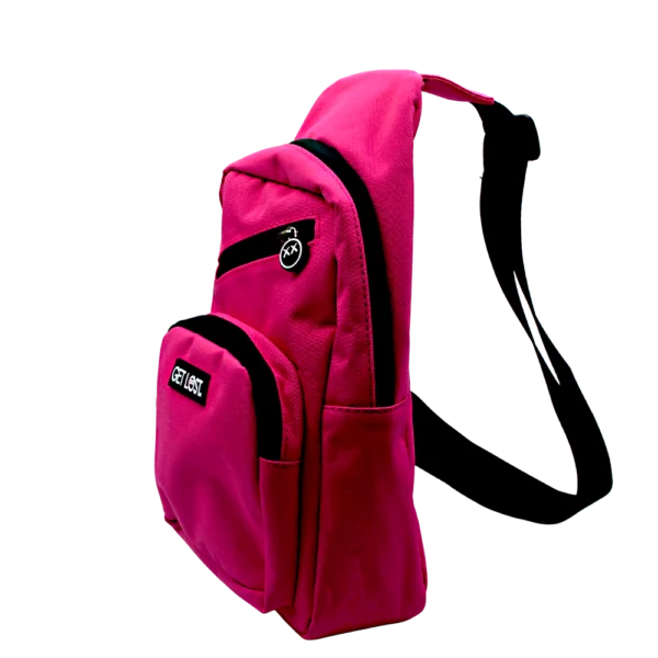 SPBK-PNK-002 Get Lost Smell-Proof Premium Shoulder Bag (Pink) - Image 9