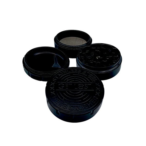 SSG-BLK-004 - Stainless Steel Herb Grinder (Black)