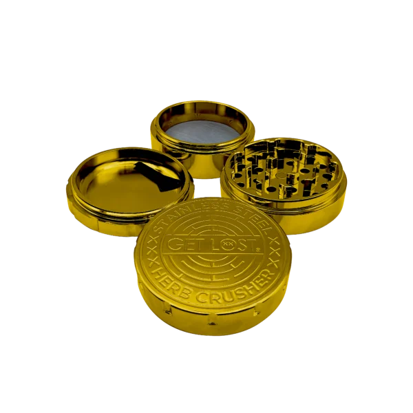 SSG-GLD-002 Stainless Steel Herb Grinder (Gold)