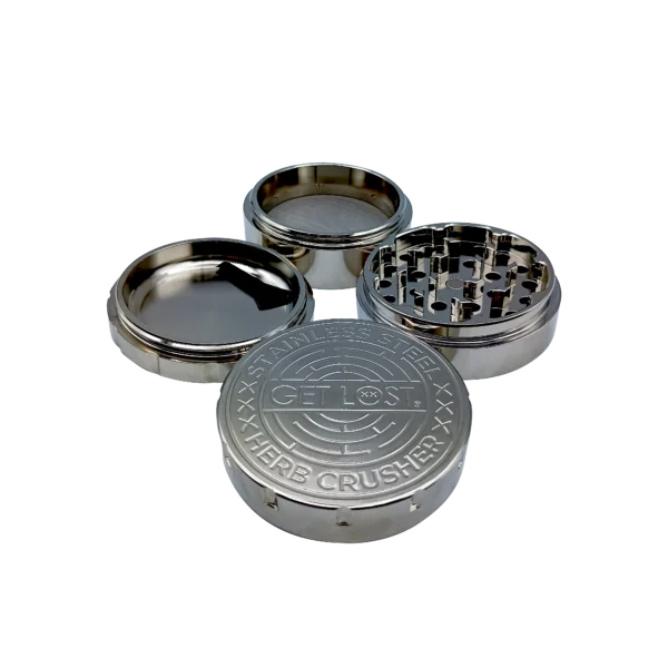 SSG-SLV-001 Stainless Steel Herb Grinder (Silver)