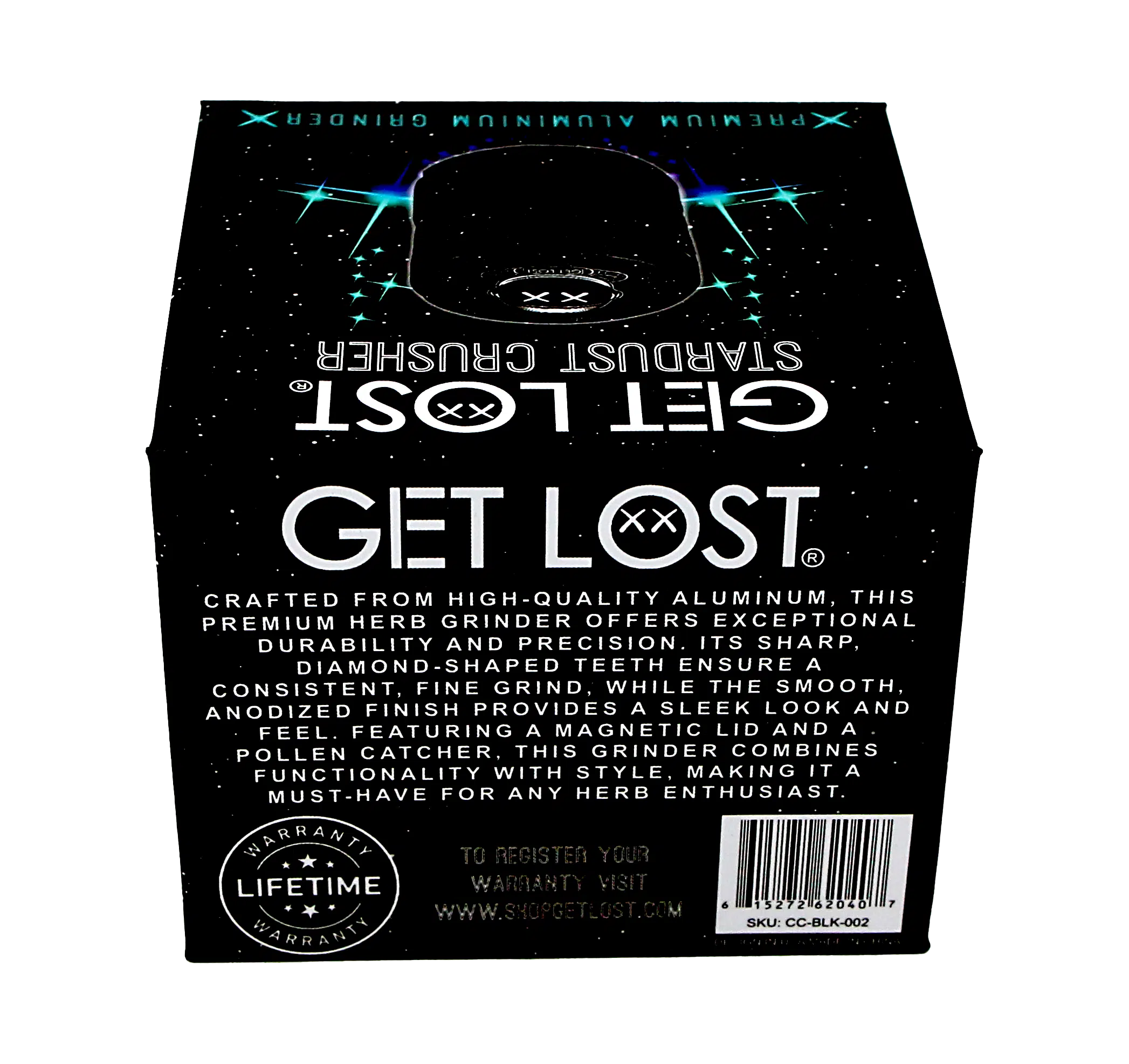 SC-BLK-002 Get Lost - Stardust Crusher Gradient Premium Grinder (Black) - Image 19