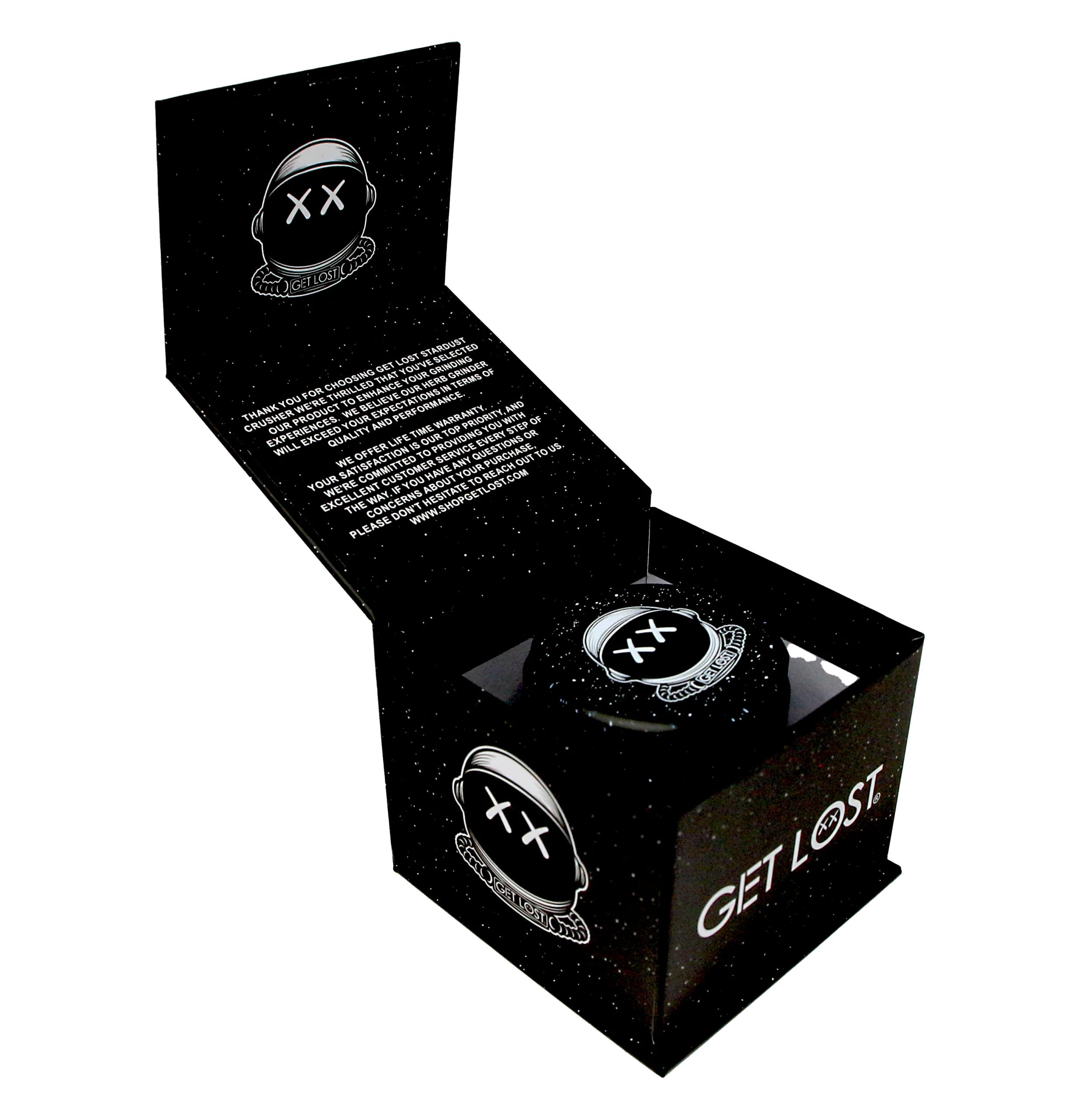 SC-BLK-002 Get Lost - Stardust Crusher Gradient Premium Grinder (Black) - Image 7