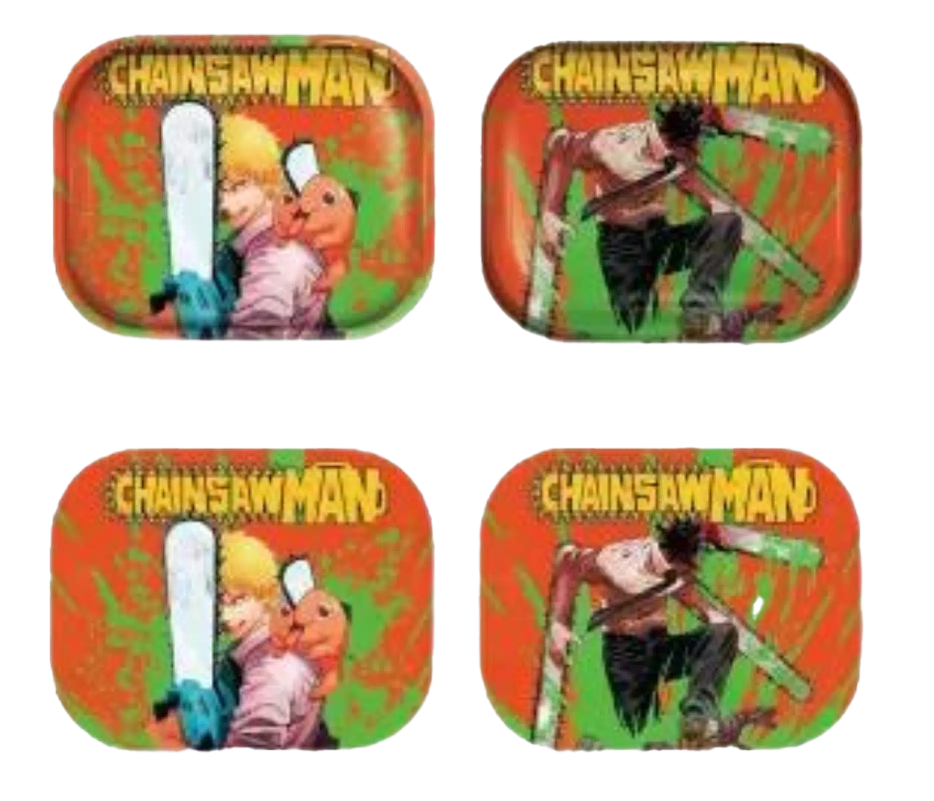 STL001 – 3D Small Rolling Tray with Magnetic Lid (Chainsaw Man)
