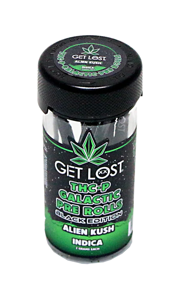 THCPBE-AK-002 - Get Lost THC-P Galactic Pre Rolls - Black Edition (10 Count) (Alien Kush) Indica - Image 8