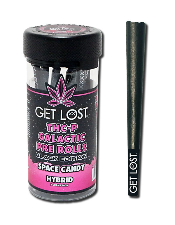 THCPBE-SC-005 - Get Lost THC-P Galactic Pre Rolls - Black Edition (10 Count) (Space Candy) Hybrid
