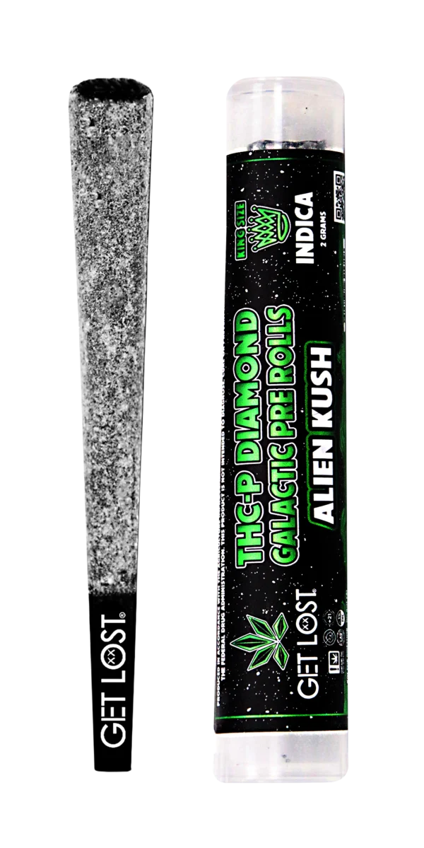 THCPD-AK-002 - THCP Diamond Galactic Pre Rolls Jar (10 Count) (Alien Kush) Indica - Image 8