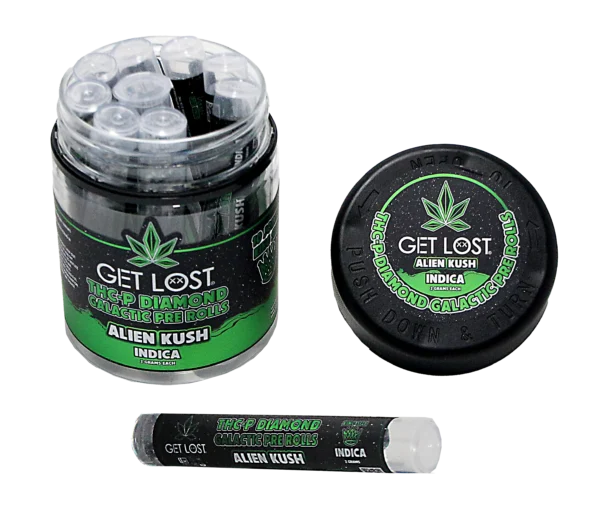 THCPD-AK-002 - THCP Diamond Galactic Pre Rolls Jar (10 Count) (Alien Kush) Indica - Image 10