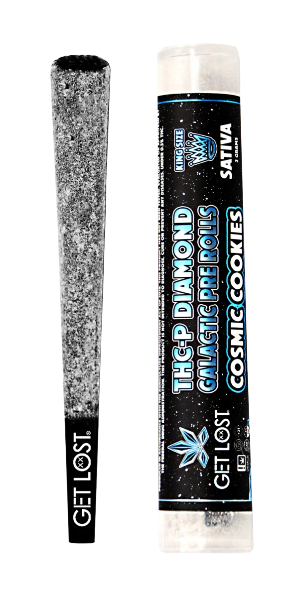 THCPD-CC-003 - THCP Diamond Galactic Pre Rolls Jar (10 Count) (Cosmic Cookie) Sativa - Image 8